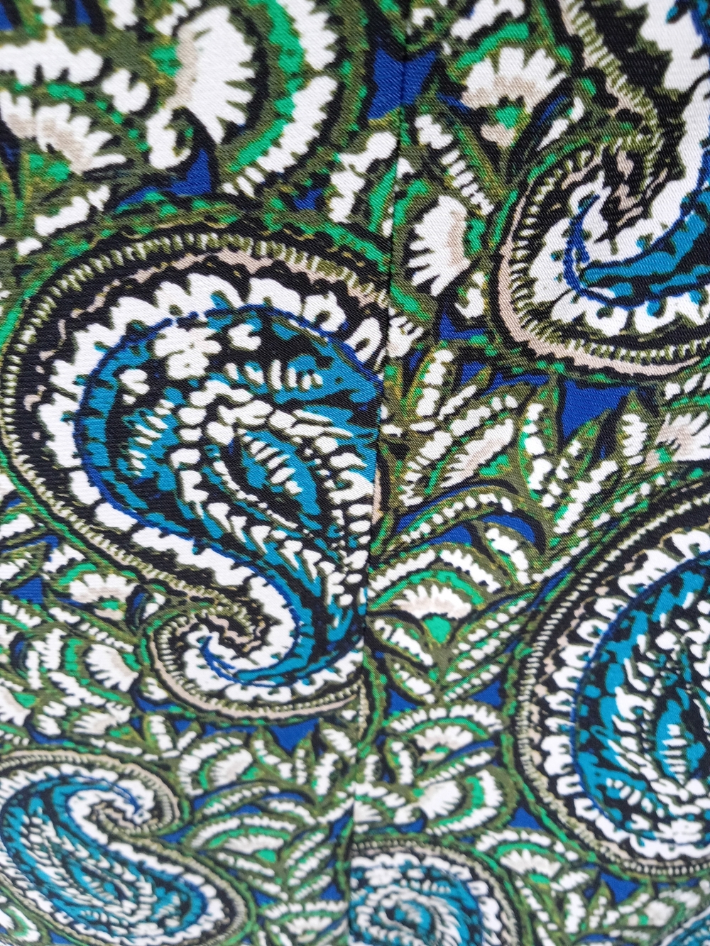 Tommy Hilfiger Green & Blue Paisley Mini Dress - Picture 4 of 4
